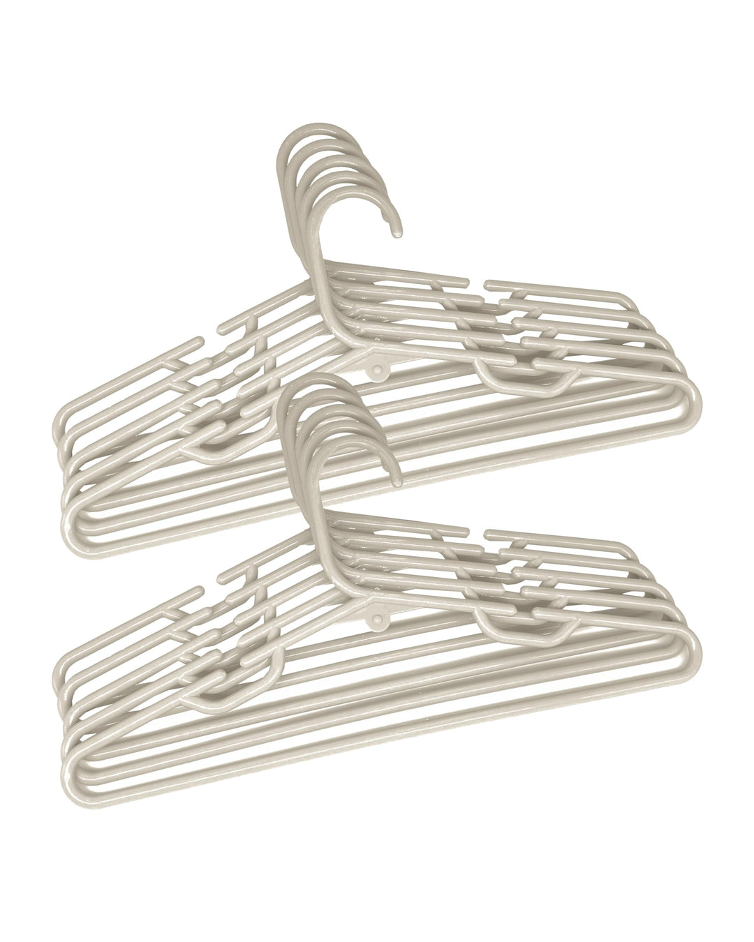 Kleiderbügel für Kinder, Kunststoff, mehrfarbig, Multipack Code 9830 (10, 9833-Beige) 10 9833-beige,