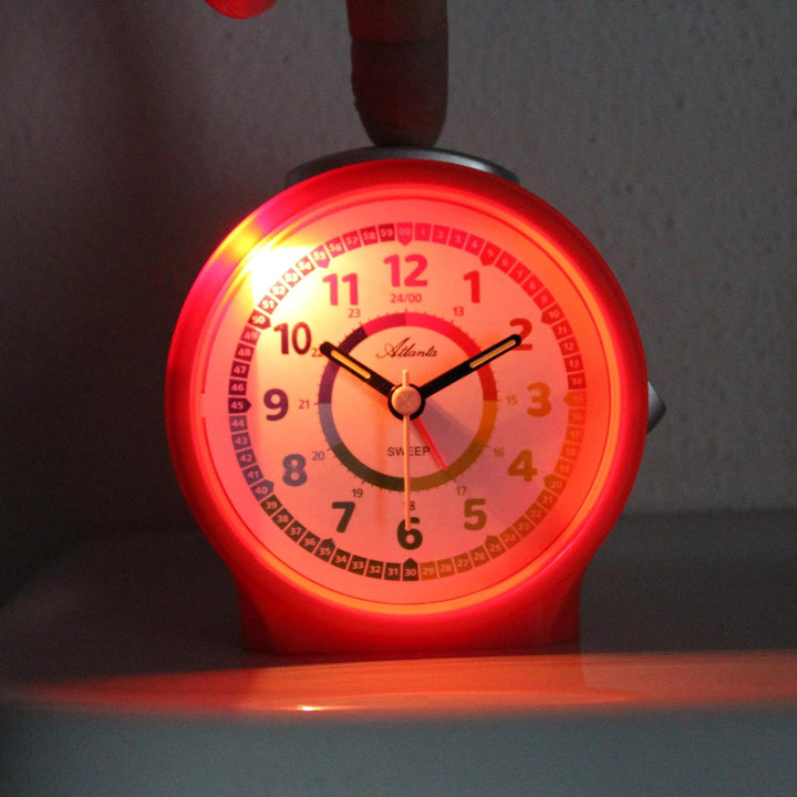 Atlanta Kinderwecker Mädchen ohne Ticken Analog Orange - 1999-12