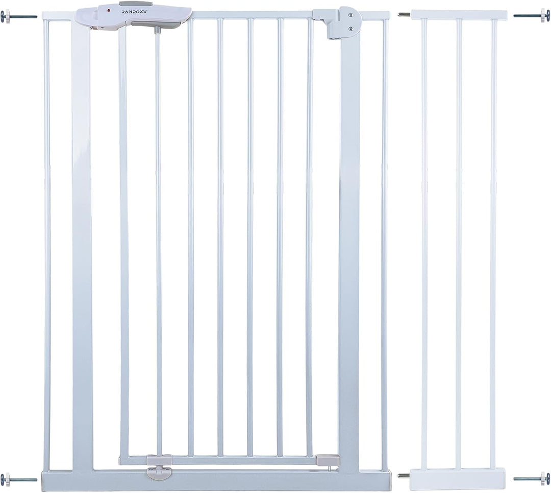 95-105cm Treppenschutzgitter Türgitter Weiss Kindersicherung 110cm Hoch