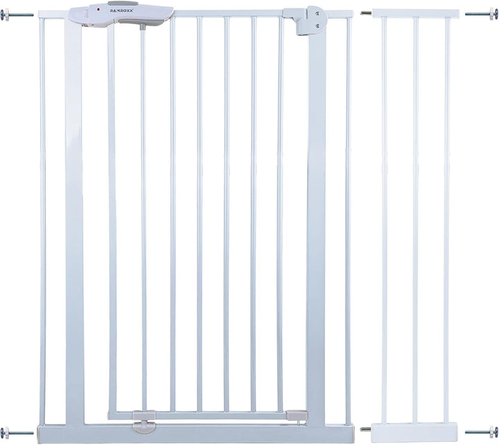 95-105cm Treppenschutzgitter Türgitter Weiss Kindersicherung 110cm Hoch