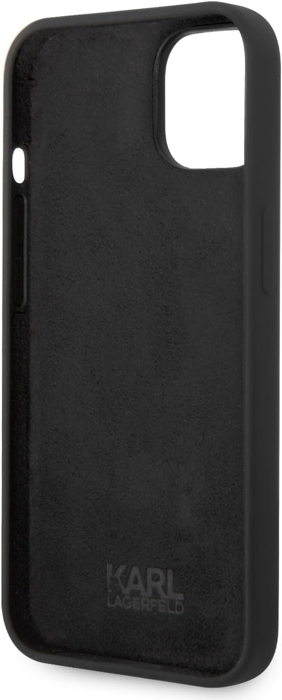 KARL LAGERFELD KLHCP14MSLKHBK hülle für 14 Plus 6,7" hardcase schwarz/Black Silicone Karl`s Head