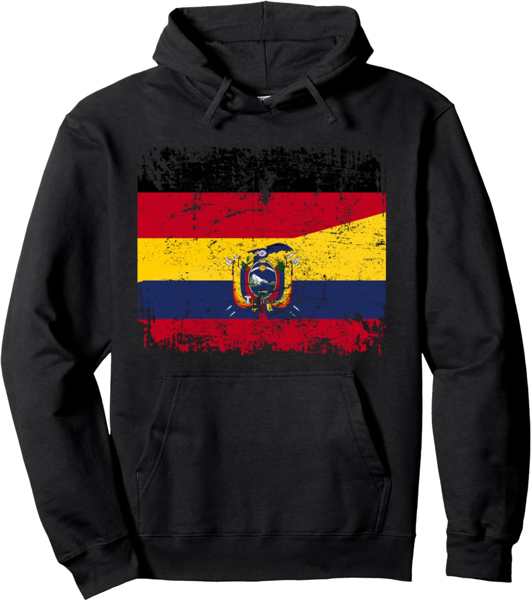 ECUADOR DEUTSCHLAND Flagge | Damen Herren Kinder | Ecuador Pullover Hoodie