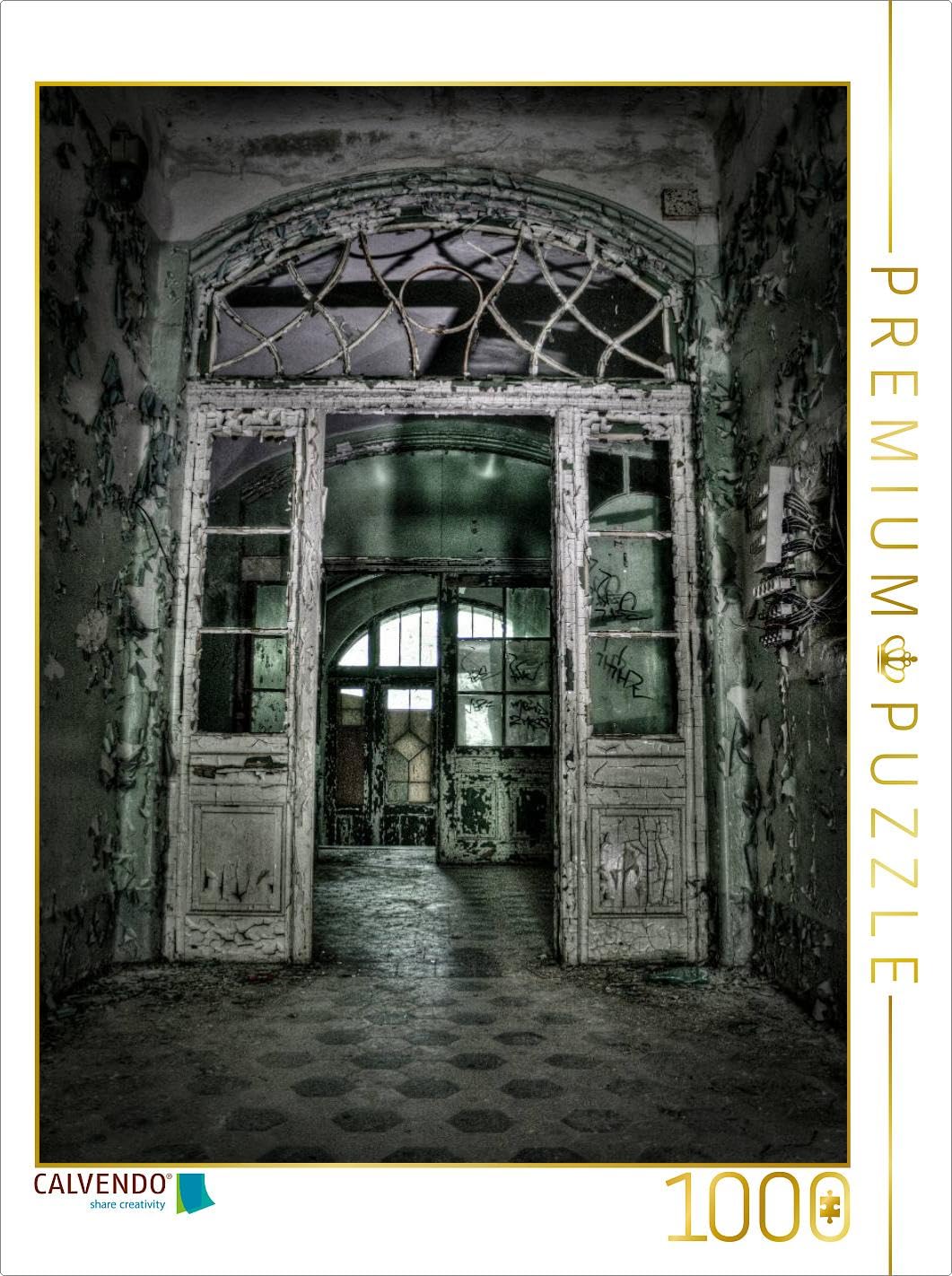 CALVENDO Puzzle Beelitz Frauen Sanatorium (Tür) 1000 Teile Lege-Grösse 48 x 64 cm Foto-Puzzle Bild v