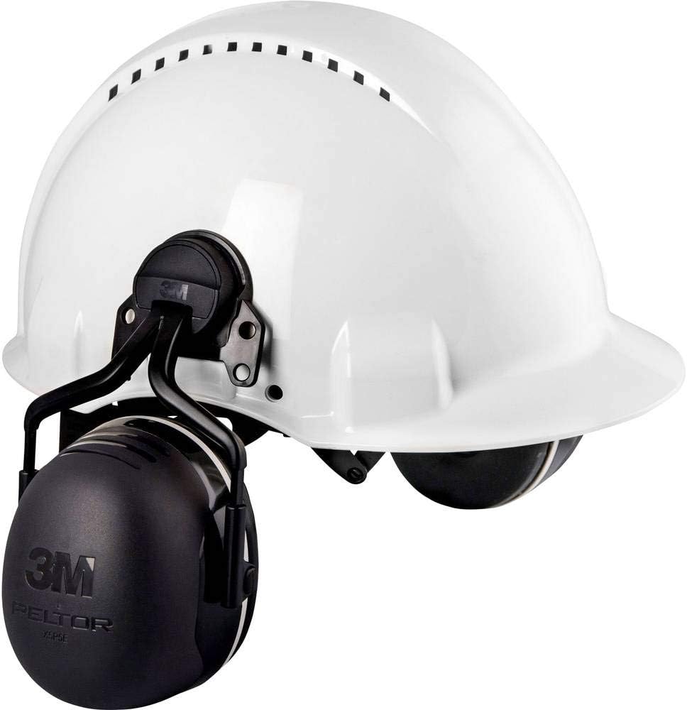 3M Peltor X5 Kapselgehörschutz X5P3E, Helmbefestigung - SNR 36 dB, schwarz Schwarz Kapselgehörschutz