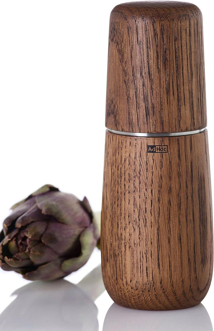 AdHoc MP713 Pfeffer- | Salzmühle Yono, CeraCut® Keramik Mahlwerk, Naturholz Eiche geölt, dunkel|Edel