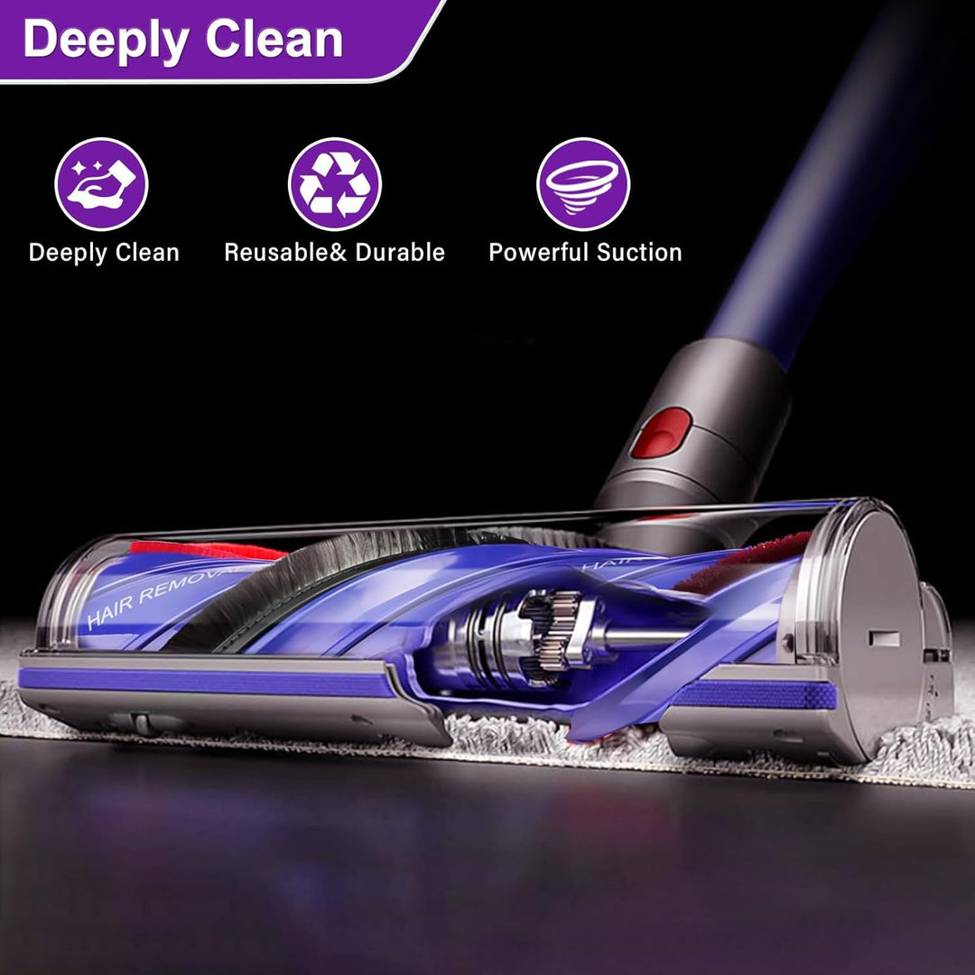 Anti-Verwicklungs Bodenbürste Kompatibel mit Dyson V7 V8 V10 V11 V15 Staubsauger, Ersatzteile Bürste