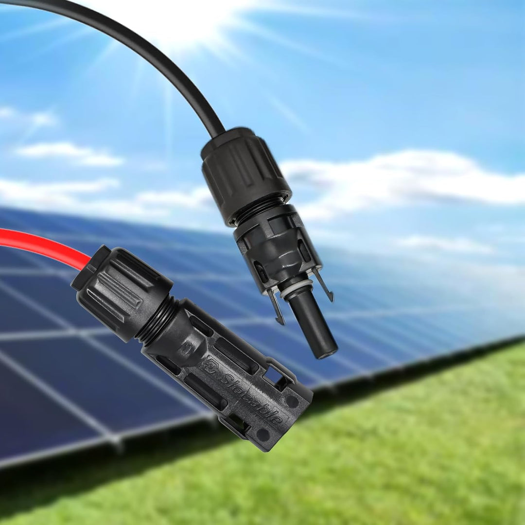HandGold Solarkabel Verlängerung 10AWG 12m,Solarkabel 6mm2,1500V Solarkabel Verlängerungskabel,Photo