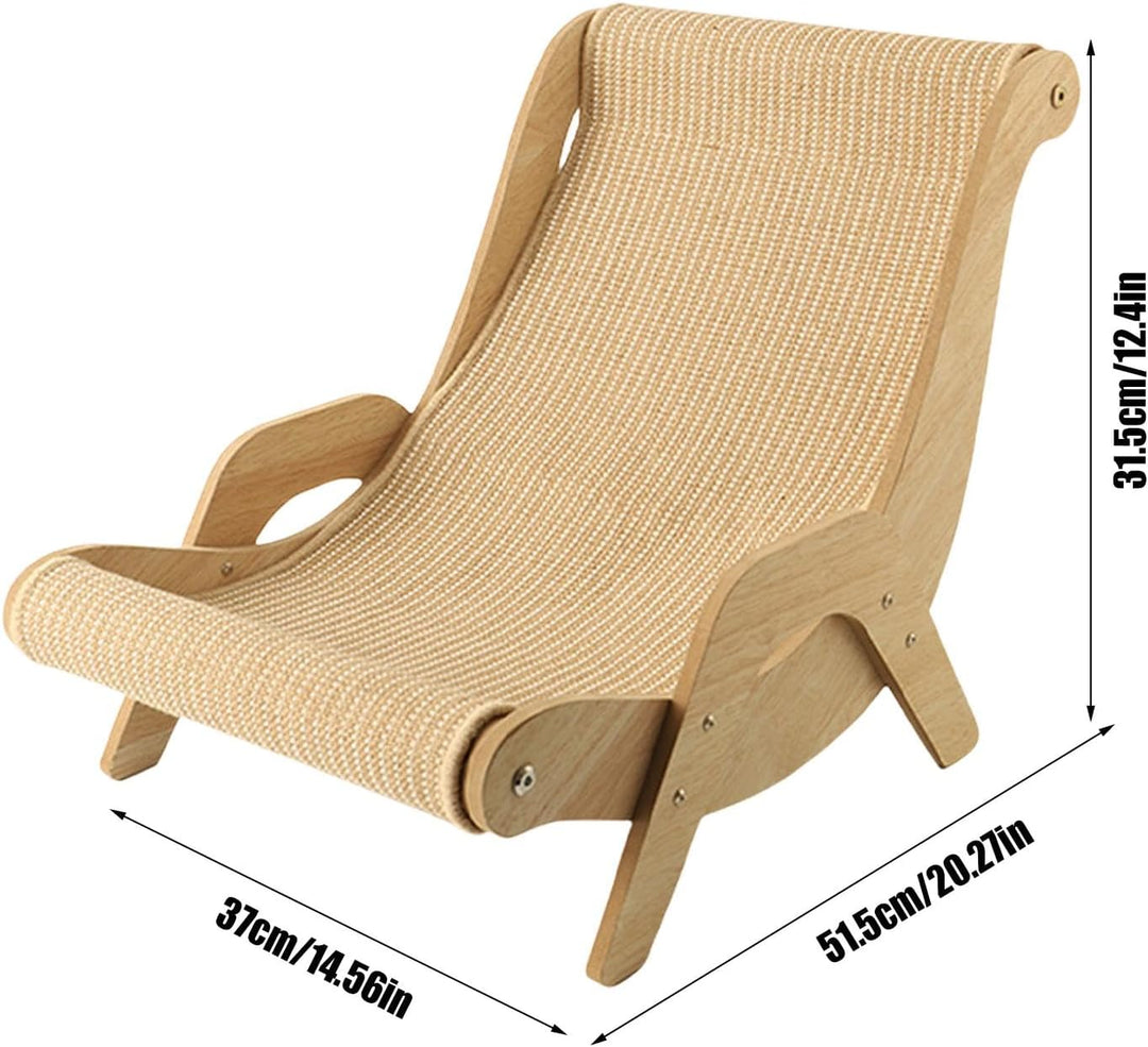 Katzen-Sisal-Stühle, Sisal-Katzen-Lounge-Sessel, erhöhtes Katzen-Sesselbett, hölzerner Sisal-Kratzkr