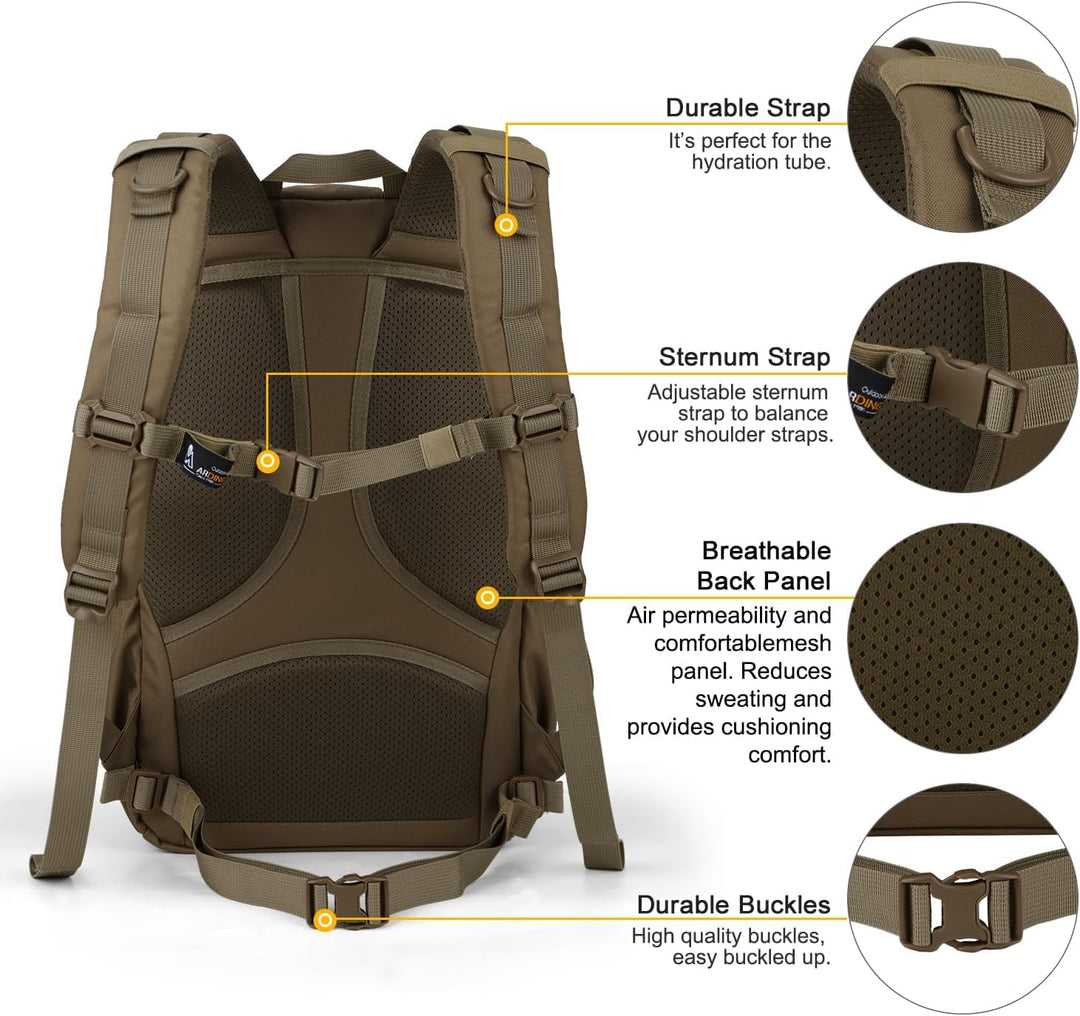 Mardingtop 28L/40L Militär Rucksack Wanderrucksäcke Trekkingrucksack Tactical Molle Rucksack für Cam
