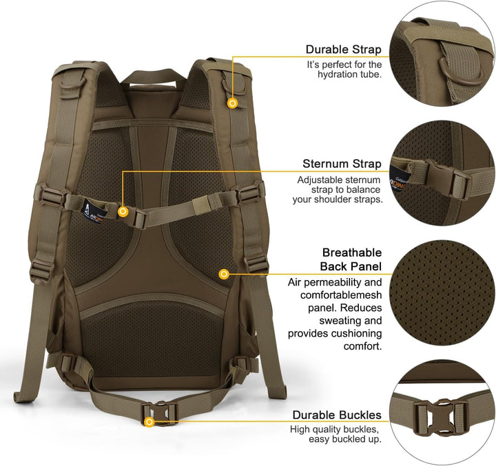 Mardingtop 28L/40L Militär Rucksack Wanderrucksäcke Trekkingrucksack Tactical Molle Rucksack für Cam