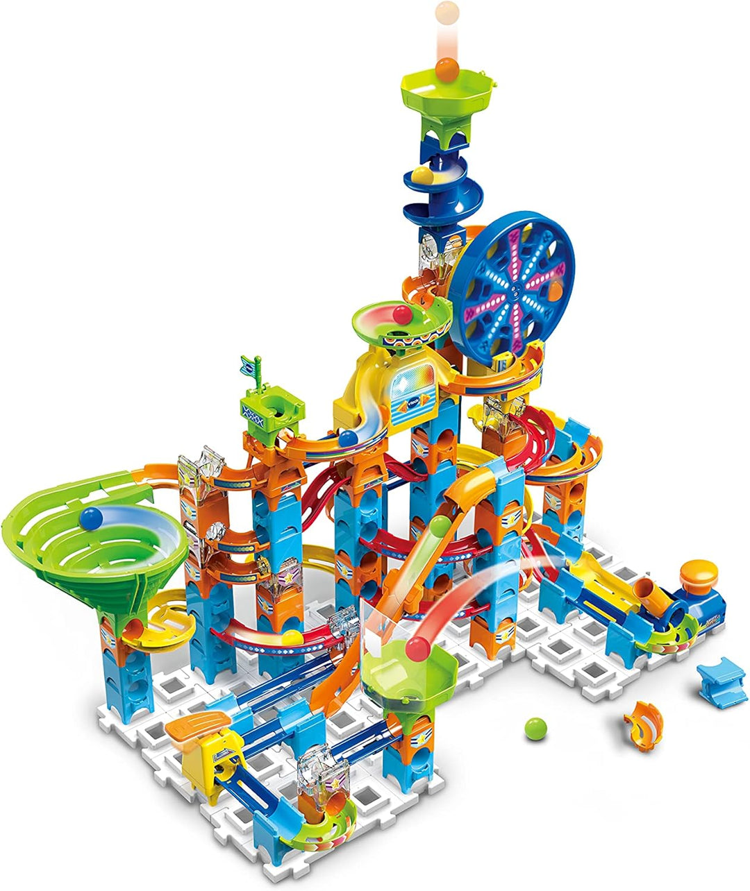 VTech Marble Rush - Ultimate Set XL100 E – Interaktive Murmelbahn mit spannenden Bahnelementen, vers