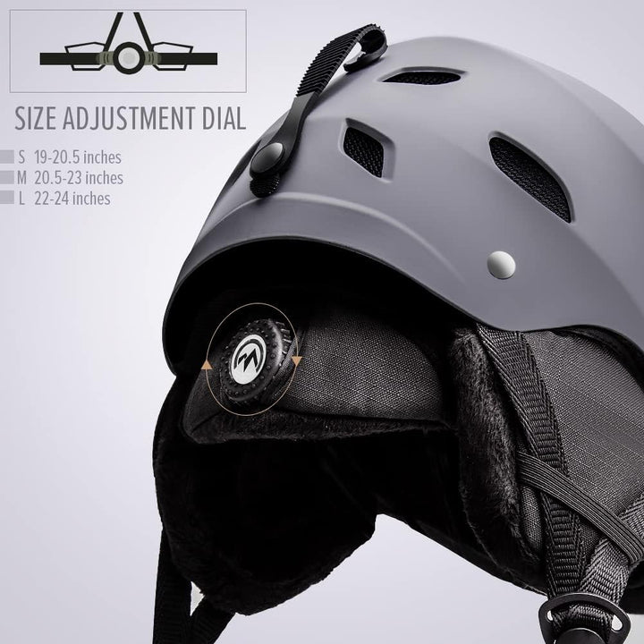 OutdoorMaster Kelvin Unisex Skihelm - Schneesporthelm für Skifahren/Snowboard mit Belüftungssystem,