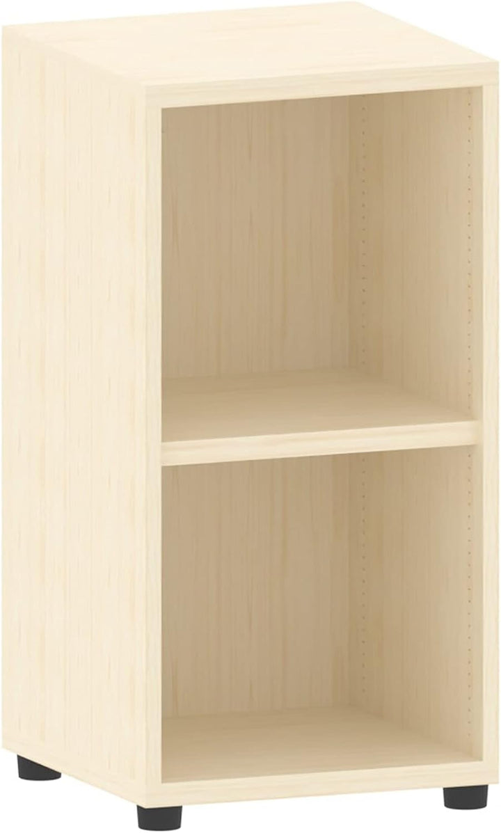 Aktenregal 2 Fächer| Büroregal 2 OH 40x40x77cm aus Holz | Büromöbel Ordnerregal Bücherregal Regal Ho