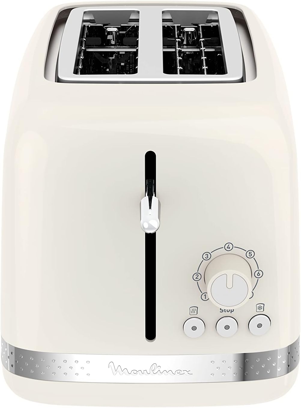 Moulinex Broodrooster Soleil LT300A10, Elfenbein Toaster mit 2 Schlitzen, Toaster mit 2 Schlitzen
