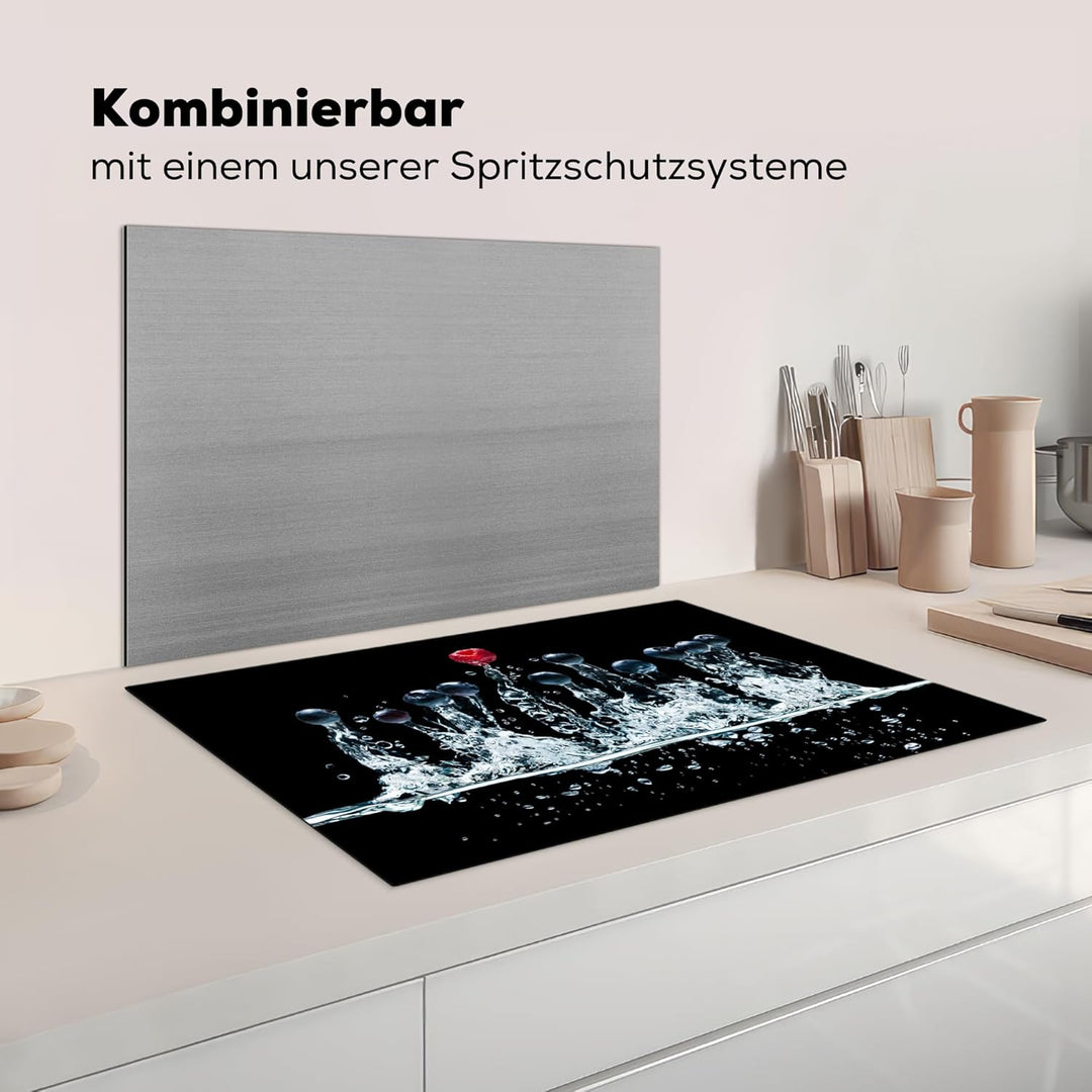 Herdabdeckplatte Einteilig Induktionsmatte Küche Abdeckung Ceranfeld Herd Abdeckplatte Deko Vinyl Ma