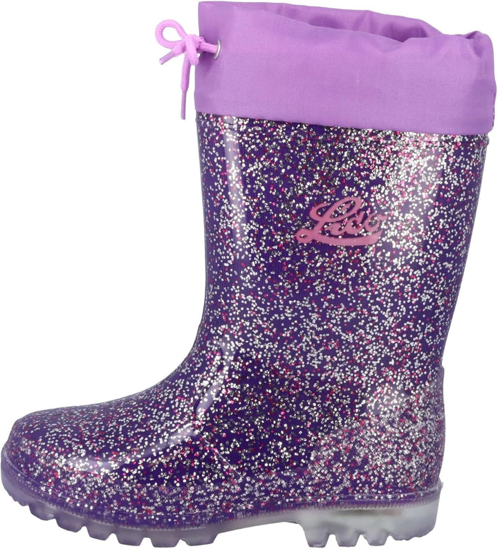 Lico Jungen Powerlight W Blinky Gummistiefel 20 EU Lila Pink Silber, 20 EU Lila Pink Silber