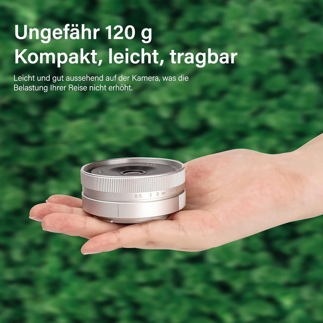 AstrHori 14 mm F4,5 Ultraweitwinkelobjektiv Manuelles APS-C Objektiv Starke Anti-Verzerrung Kompatib