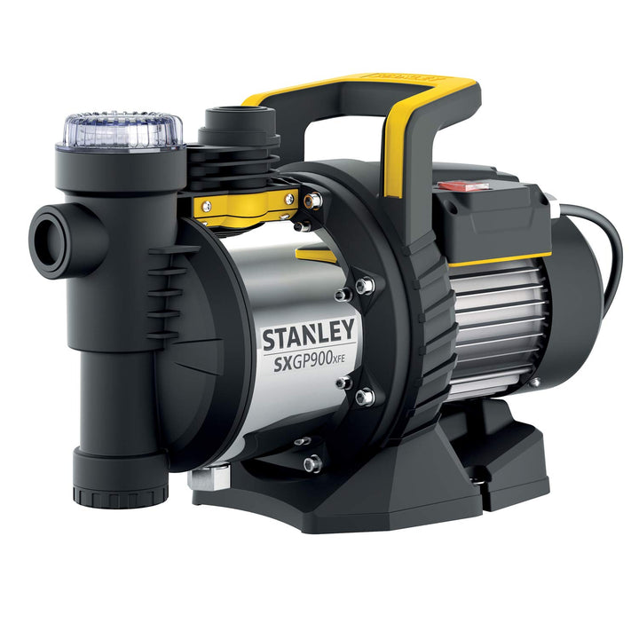 Stanely Selbstansaugende Pumpe SXGP900XFE für Klarwasser (900 W,max. Förderleistung 3.600 l/h, max.