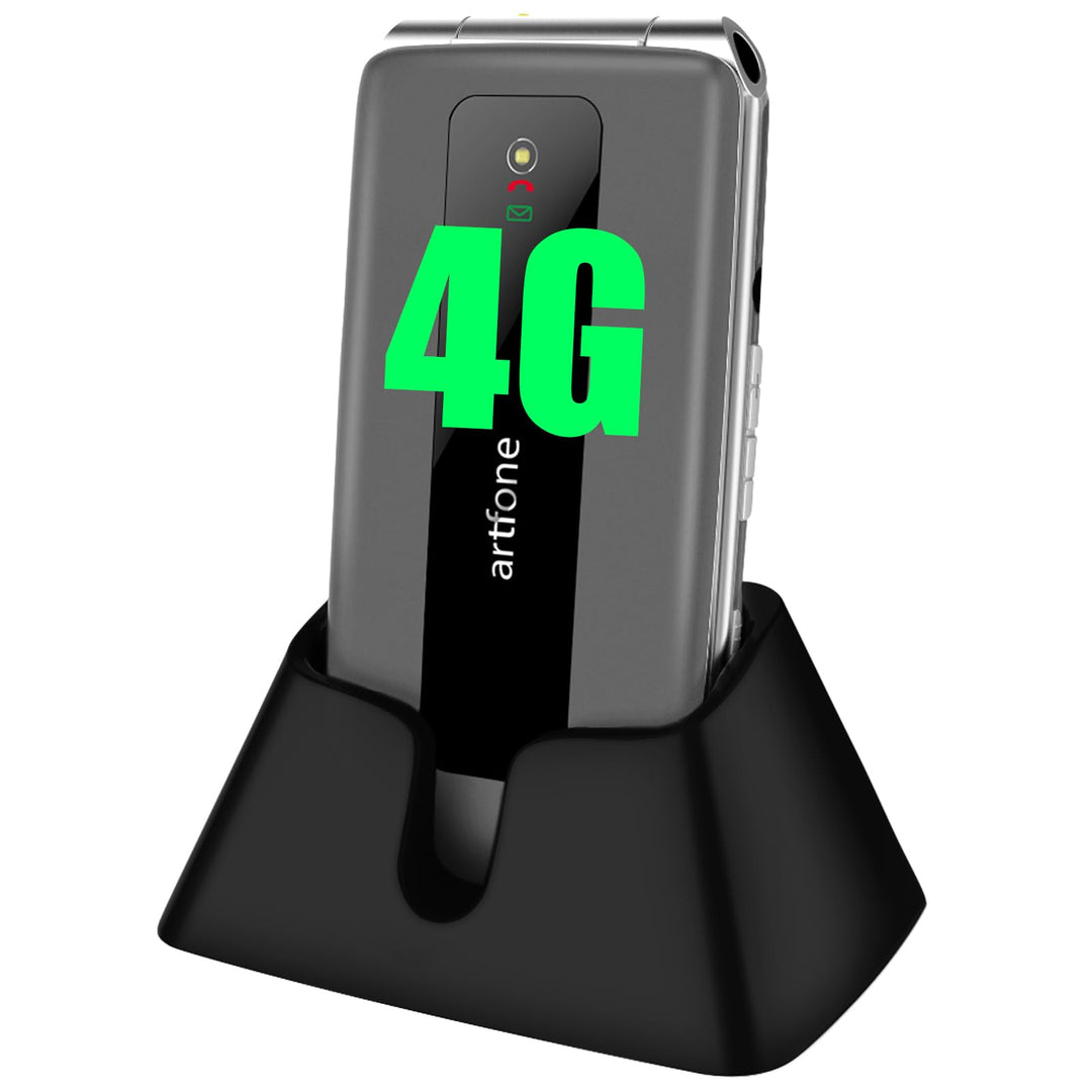 artfone 4G Mobile Pour Seniors sans abonnement, téléphone Portable à clapet Avec Touche d'appel d'ur