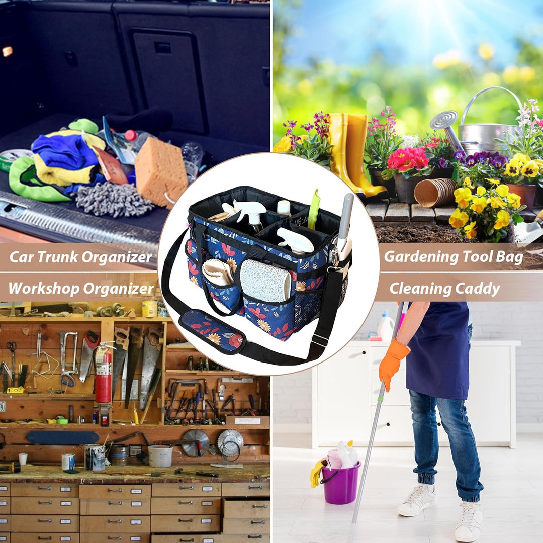 Reinigungs-Caddy-Tasche, Reinigungs-Caddy-Organizer mit Griff, grosse Caddy Tasche für Haus, Auto un