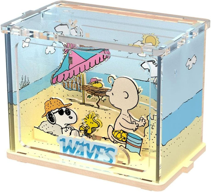Peanuts Puremind DIY Construction Mini Scene Chilling at the Beach