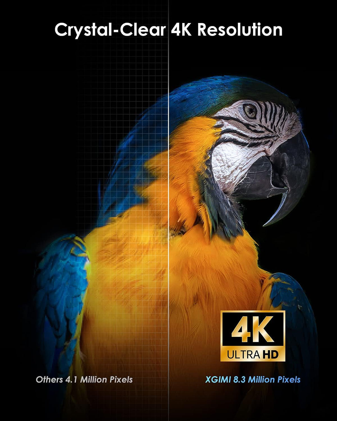XGIMI Horizon Pro 4K Beamer Heimkino, DLP Native 4K Beamer, 2200 ANSI Lumen, 200 Zoll, Videoprojekto