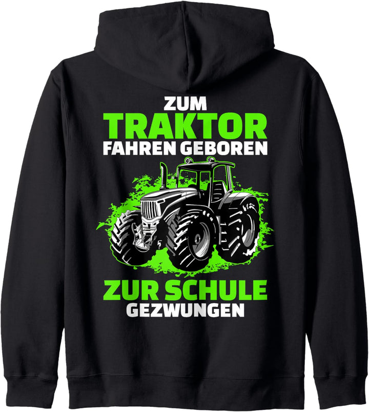 Zum Traktor Fahren Geboren Landwirtschaft Trecker Kapuzenjacke