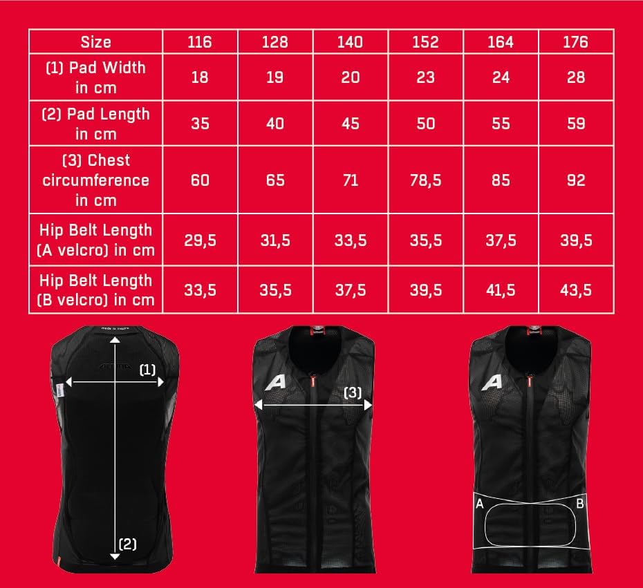 ALPINA PROSHIELD JUNIOR VEST - Flexibler, Atmungsaktiver & Individuell Einstellbarer Rückenprotektor