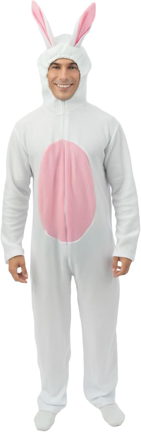 P'TIT CLOWN - Hasenkostüm - Erwachsenenkostüm - Unisex - Perfekt für Karneval, JGA, Ostern, Hallowee