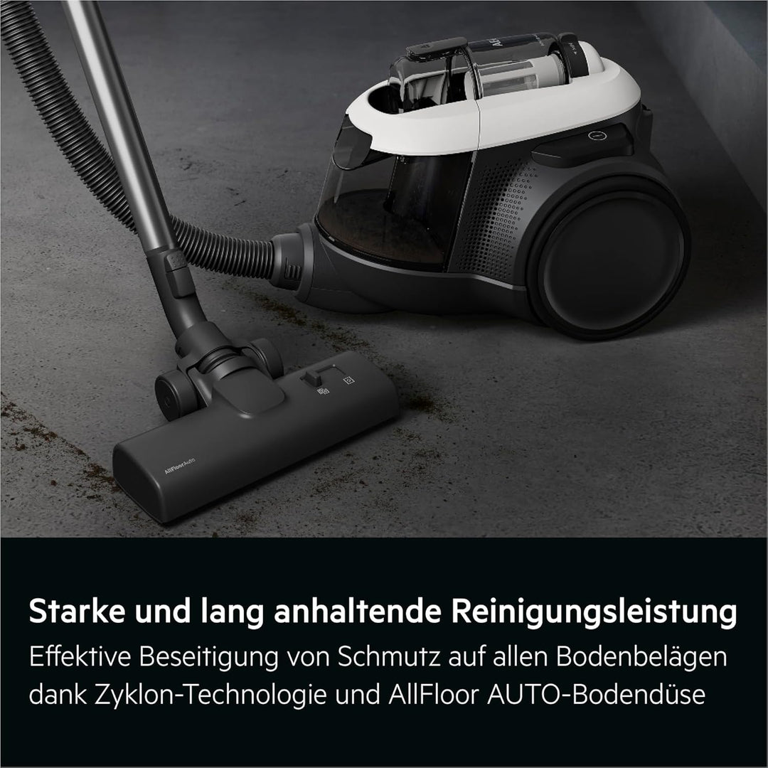 AEG CLEAN 6000 Staubsauger Beutellos, Starke Zyklontechnologie 700 W, AllFloor Bodendüse, 6-stufige