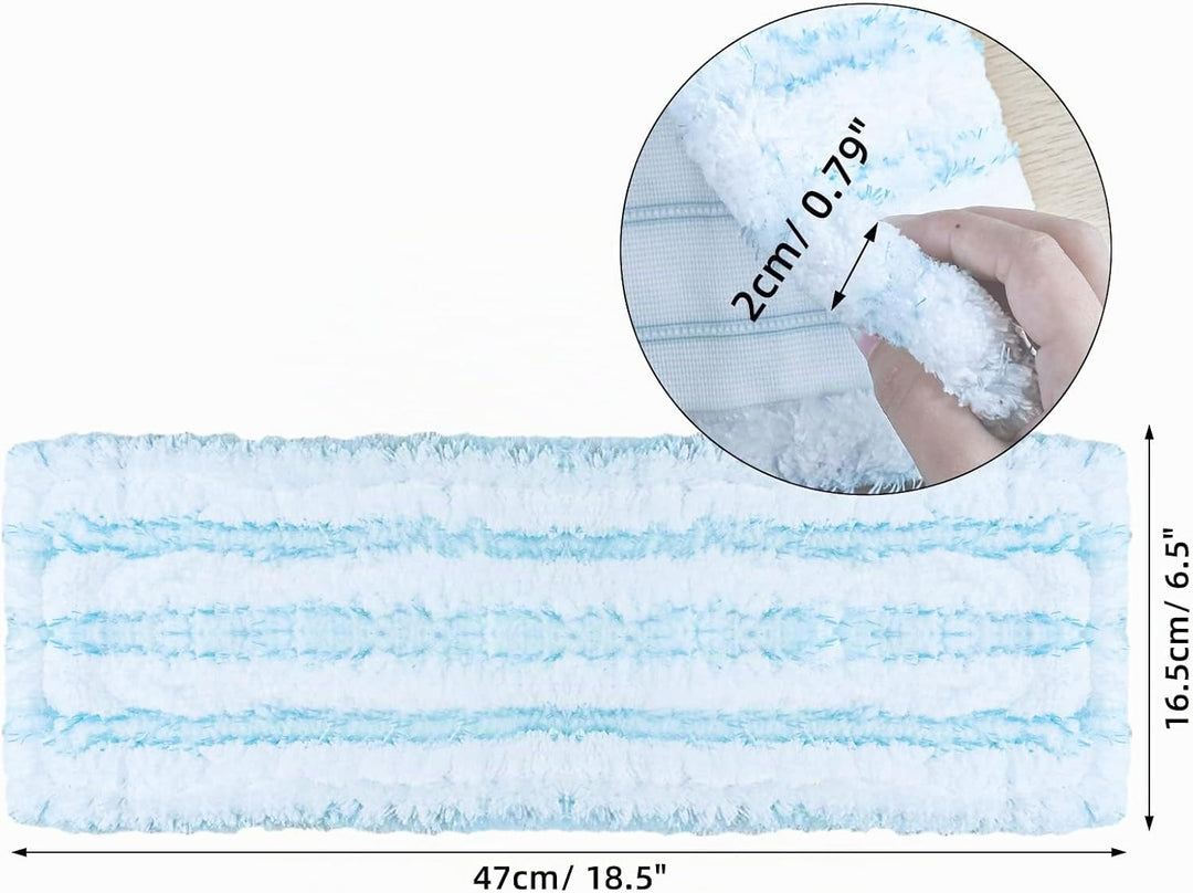 3 Stück Wischbezug für Leifheit Profi XL Micro Duo / Profi XL Cotton Plus alle Stiel Bodenwischer, M