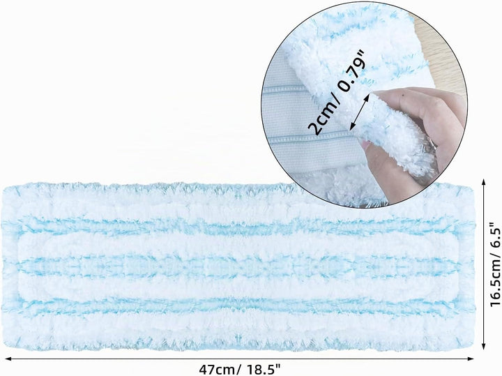 3 Stück Wischbezug für Leifheit Profi XL Micro Duo / Profi XL Cotton Plus alle Stiel Bodenwischer, M