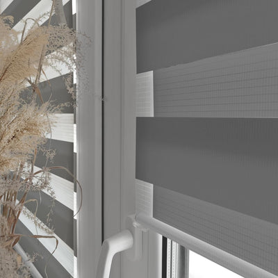 Home-Vision® DuoRollo Klemmfix, Doppelrollo ohne Bohren mit Klämmträgern, Rollos für Fenster und Tür