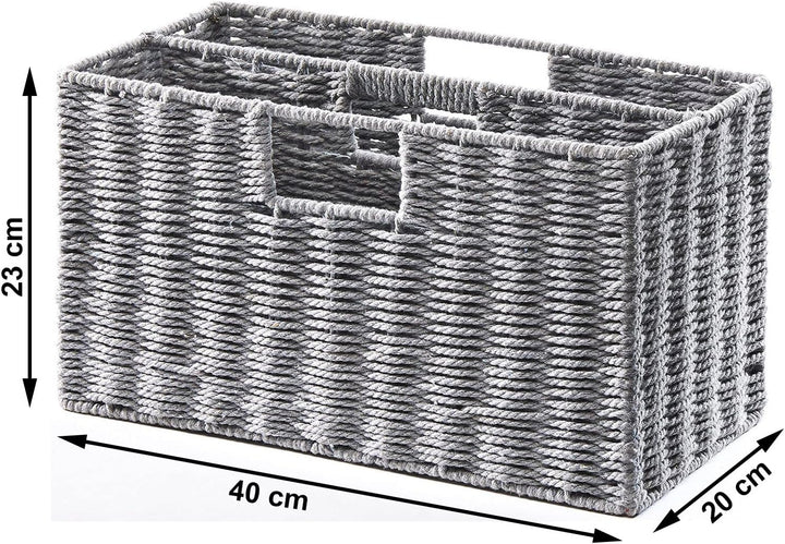 Kobolo Magazinsammler Zeitungsständer - Seil/Rope - Baumwolle - 40x20x23 cm