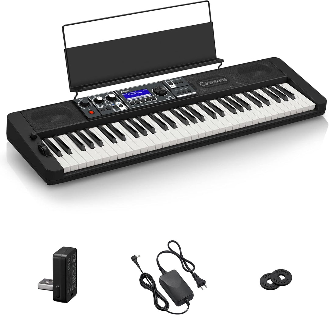 Casio CT-S500 CASIOTONE Top Keyboard mit Anschlagdynamik, Echtzeit-Controllern und Bluetooth Audio&M