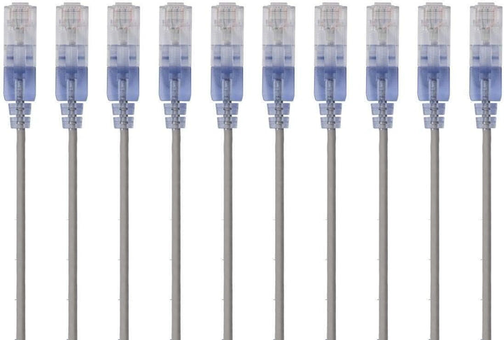 Monoprice Cat6A Ethernet-Patchkabel – 152 cm – Blau | Netzwerkkabel – RJ45, 550 MHz, UTP, reiner bla