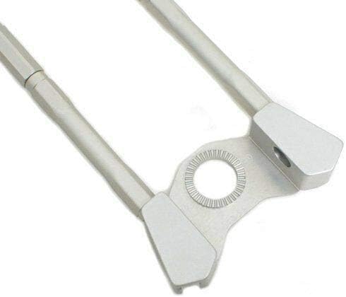 Gearoop Bicycle CoolStand Alloy Adjustable Side Stick 33-39mm, Silver, ST1915
