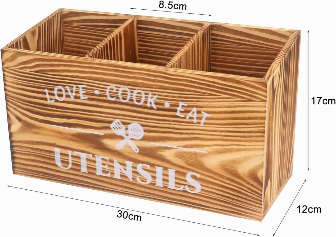 küchenutensilienhalter, Holz kochlöffelhalter, Kitchen Organizer,Utensilien-Organizer für Arbeitspla