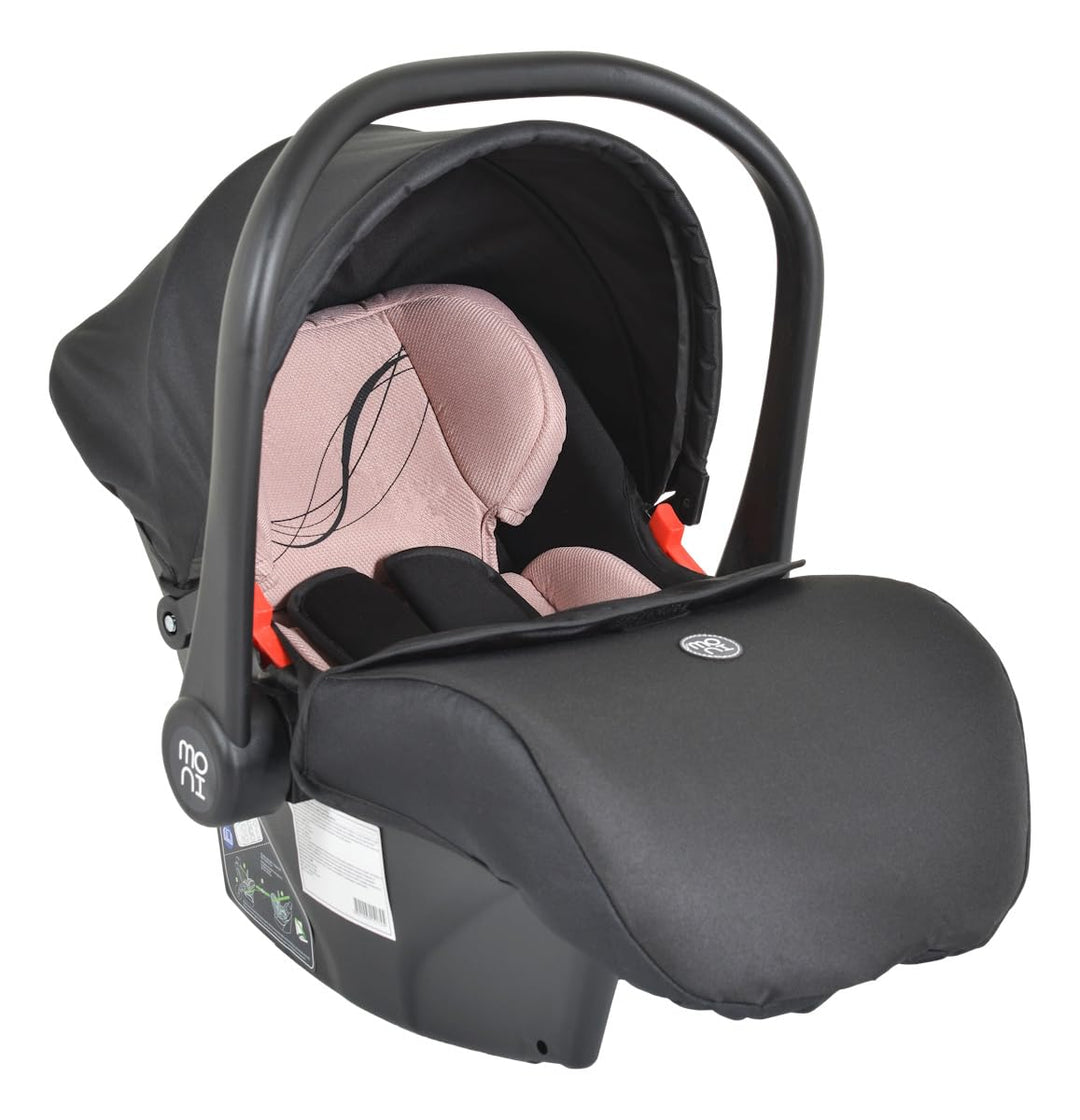 Moni Babyschale i-Size Multi (40-87cm) Gruppe 0+ Fussabdeckung Kopfstütze Gurt, Farben:rosa, rosa