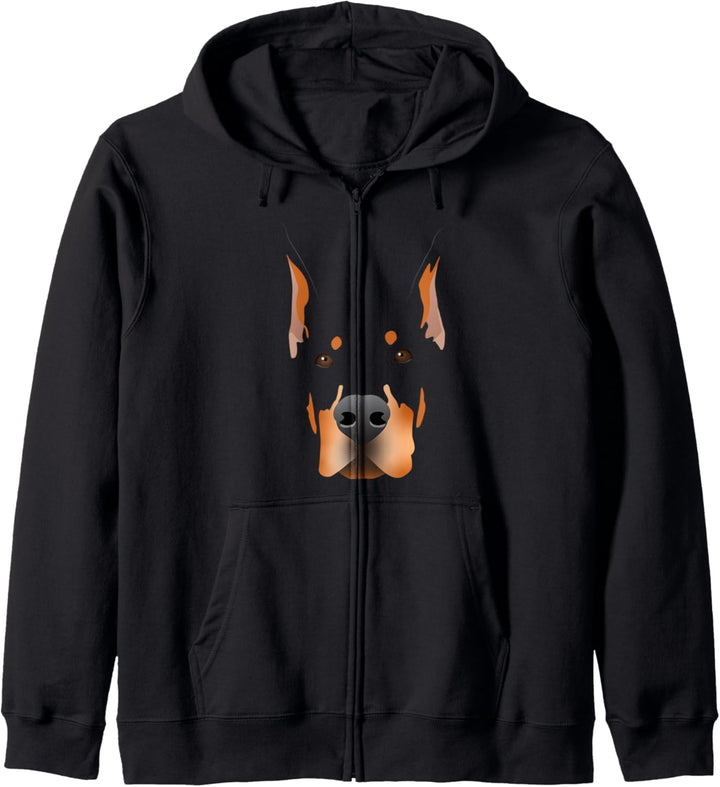 Dobermann Hund Kapuzenjacke