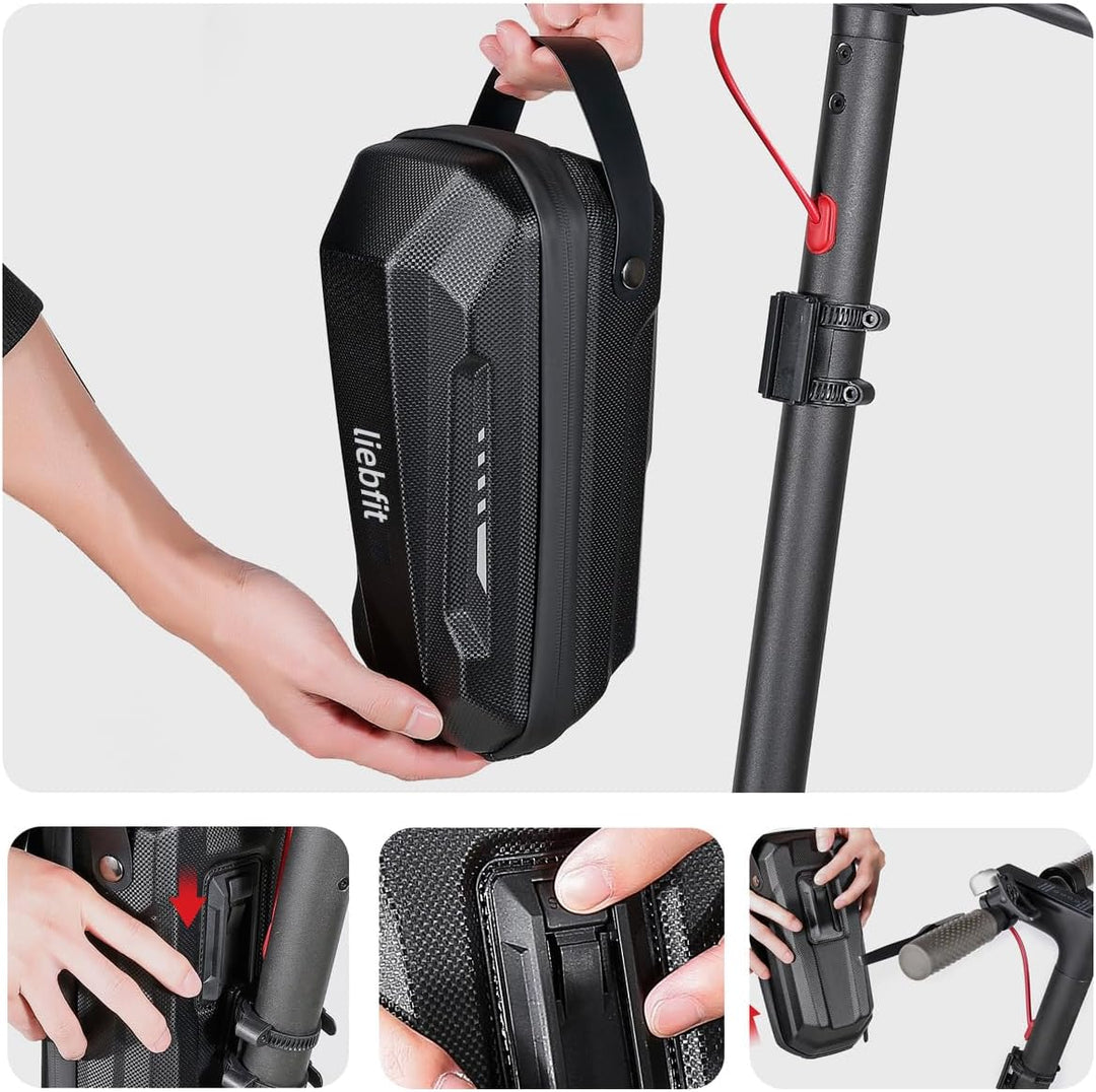 liebfit Lenkertasche wasserdicht mit Tragegriff für E-Scooter Elektroroller Xiaomi Mi Ninebot NIU JO