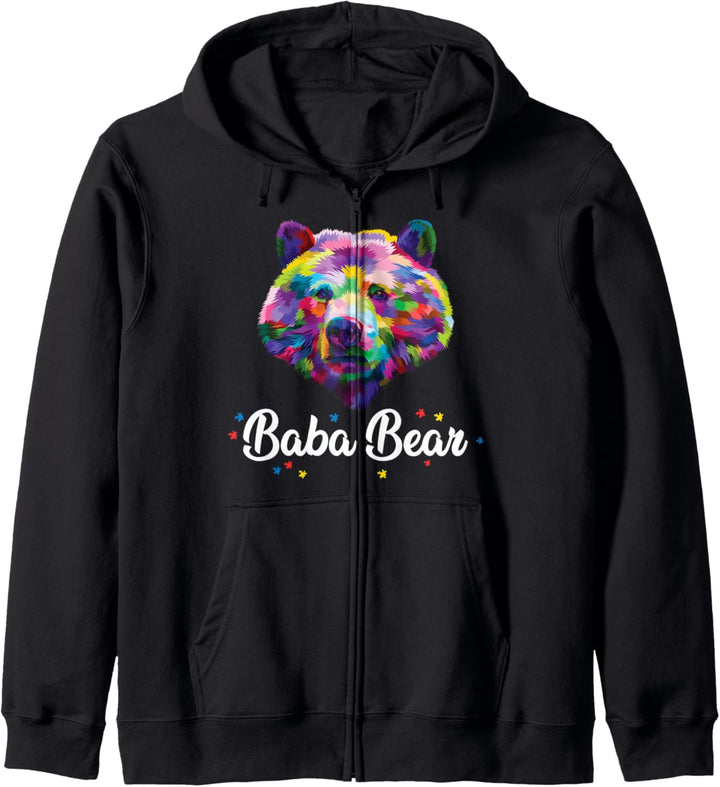 Buntes, süsses, autistisches Enkelkind mit stolzen Grosseltern Kapuzenjacke