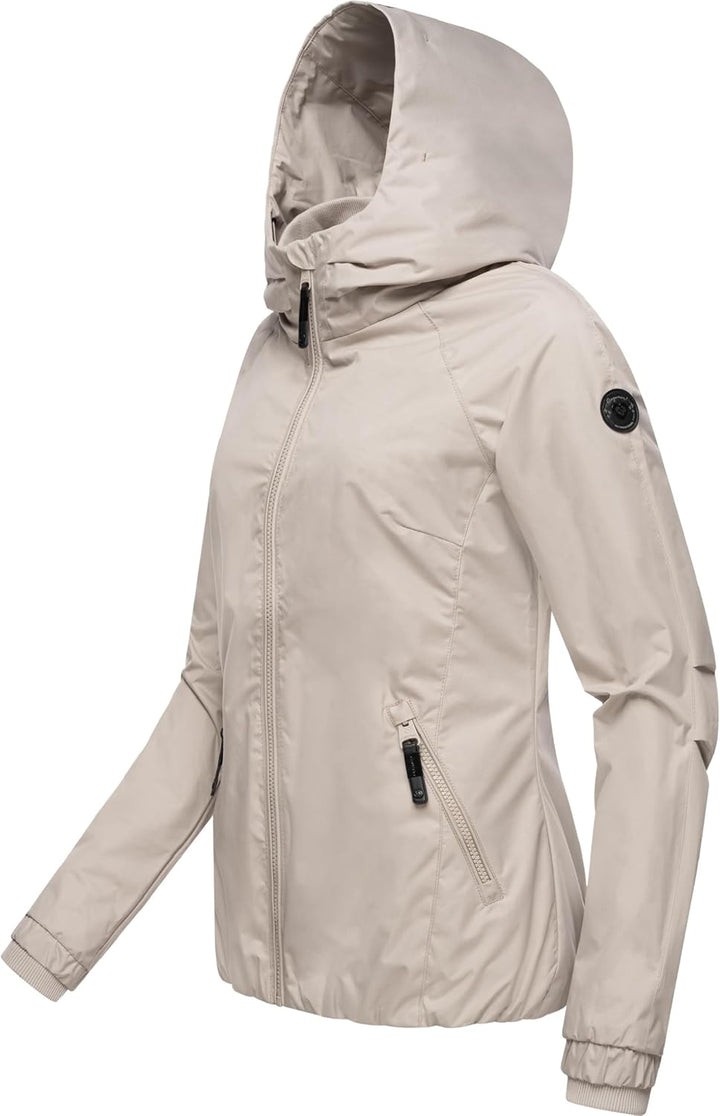 Ragwear Damen Übergangsjacke leichte Jacke kurz mit Kapuze Dizzie XS-6XL S Bone24, S Bone24