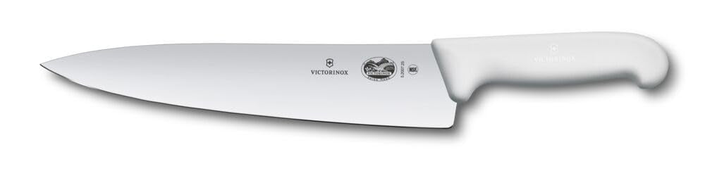 Victorinox Fibrox Kochmesser, Breites Universalmesser für Fleisch, Fisch, Gemüse und Kräuter, 25 cm,