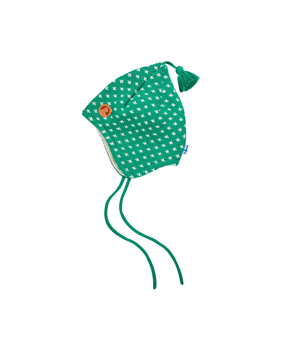 Finkid Tipsa Bonnet Kids emerald/offwhite Kopfumfang 46 cm 2016 Kopfbedeckung