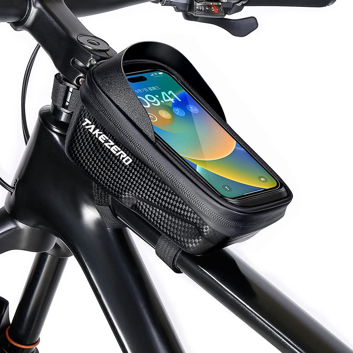 Fahrrad Rahmentasche Wasserdicht Oberrohrtasche, Handytasche Fahrrad mit Touchscreen, 3D Eva Hartsch