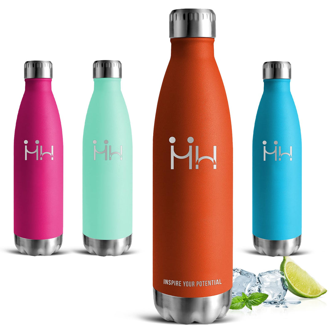 Trinkflasche Edelstahl, Trinkflasche 750ml, BPA-Freie, Isolierflasche Doppelwandig, Wasserflasche Au