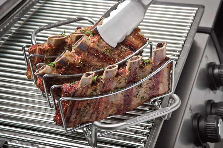 Broil King, 38,5x22x9,5cm. Sparerib und Bratengestell, Edelstahl, 5 x 5 x 5 cm, 62602