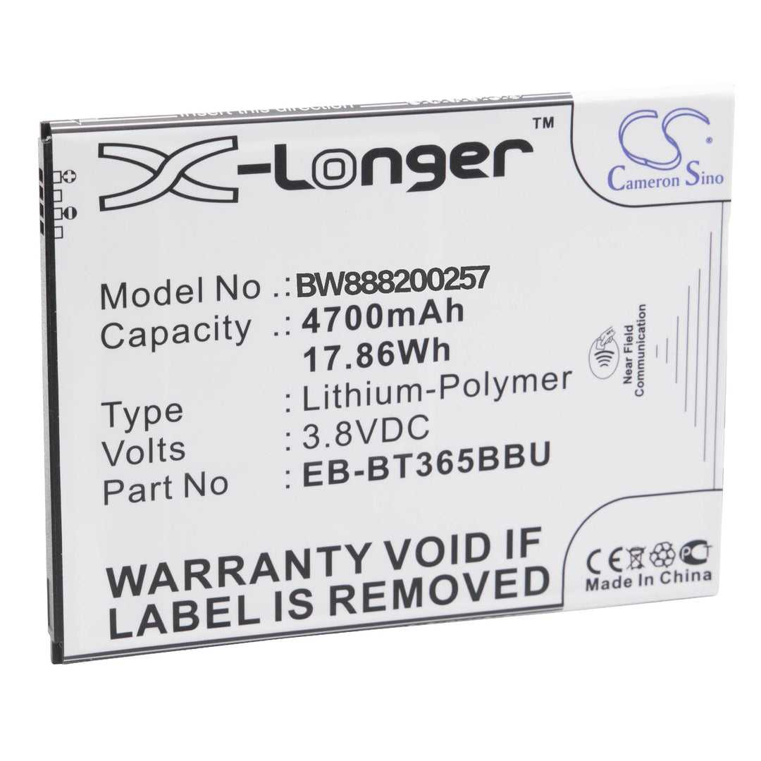 vhbw 1x Akku Ersatz für Samsung EB-BT365BBU, EB-BT365BBC, EB-BT365BBE, EB-BT365BBUBUS, GH43-04317A f