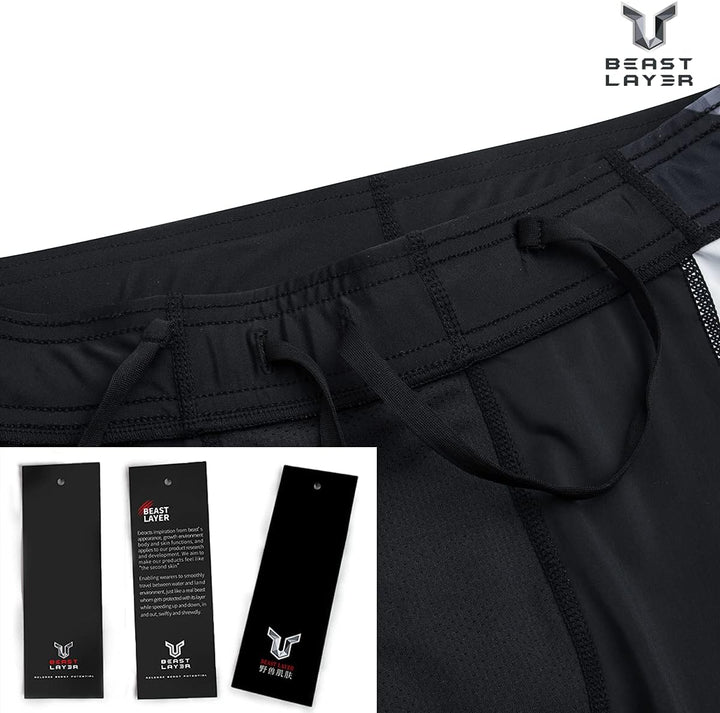 HUGE SPORTS Herren Splice Schwimmhose Kompression Jammer Lang Wilde Serie S Kobra, S Kobra